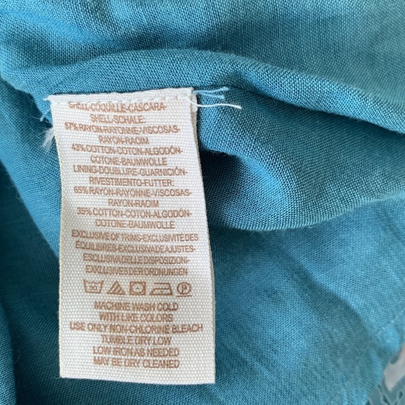 Free People Washed Blue Silver Sun Floral Blouson Open Back Mini Dress Size XS - Picture 16 of 16